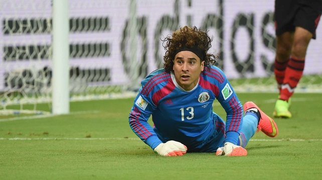 Mexico keeper Guillermo Ochoa's face says it all
