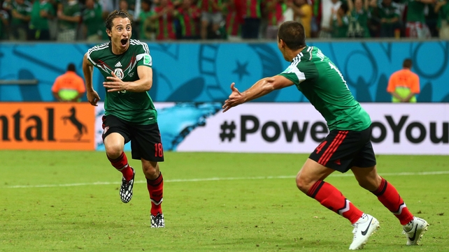 Guardado celebrated his obvious elation on the pitch