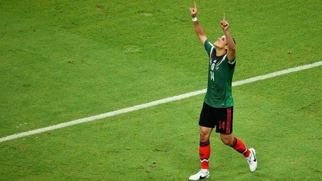 The kick put Mexico up 3-0 and almost certainly guaranteed the side a place in the next stage, along with Brazil