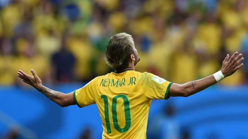 Neymar is carrying the burden of leading Brazil to a sixth World Cup win