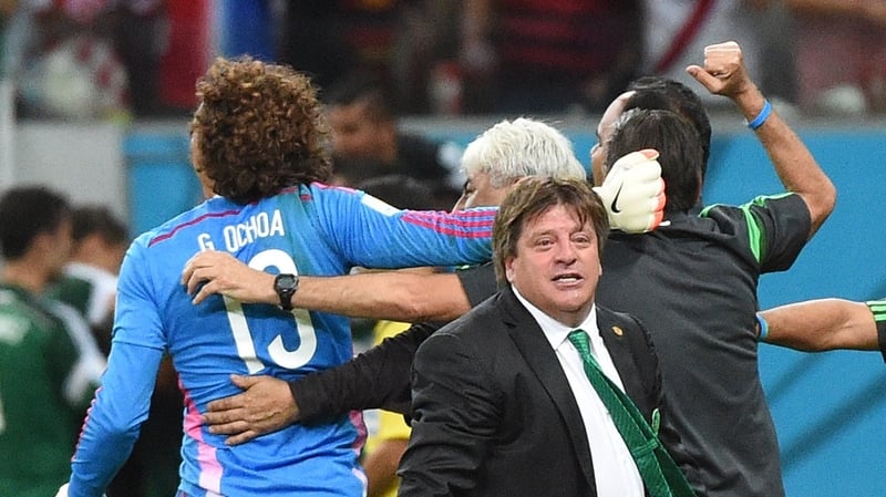 The win puts Mexico into the last 16 to face Group B winners The Netherlands
