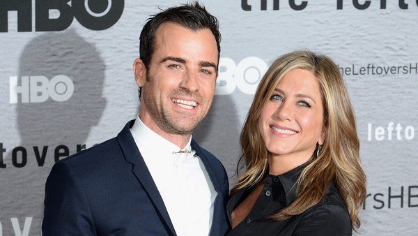 Aniston: "Theroux is so beautiful and handsome to me"