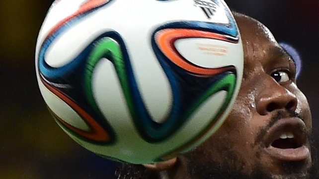In the Greece-Ivory Coast game, Didier Drogba kept his eye on the prize
