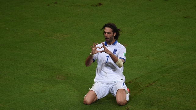 Georgios Samaras seals Greece's progress into the final 16