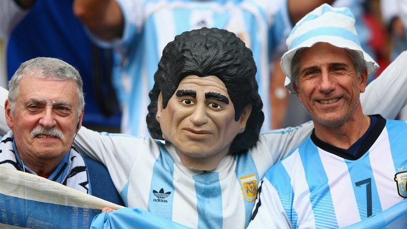 'El Diego' and pals ahead of Argentina's game against Nigeria