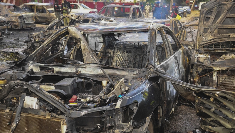 Explosion was near the Banex Plaza shopping centre