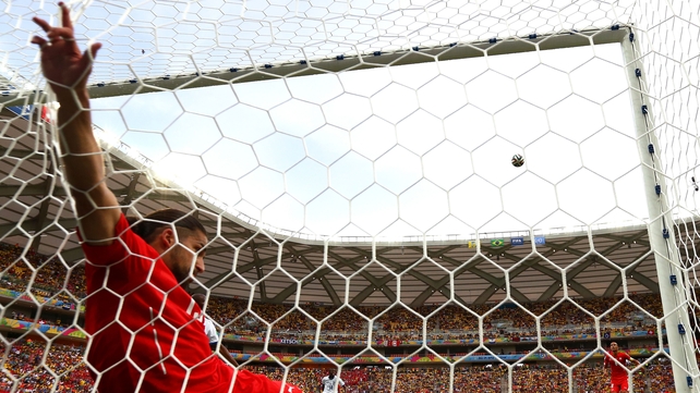 Ricardo Rodriguez found the net for Switzerland, but it was only to clear the ball off the goal line