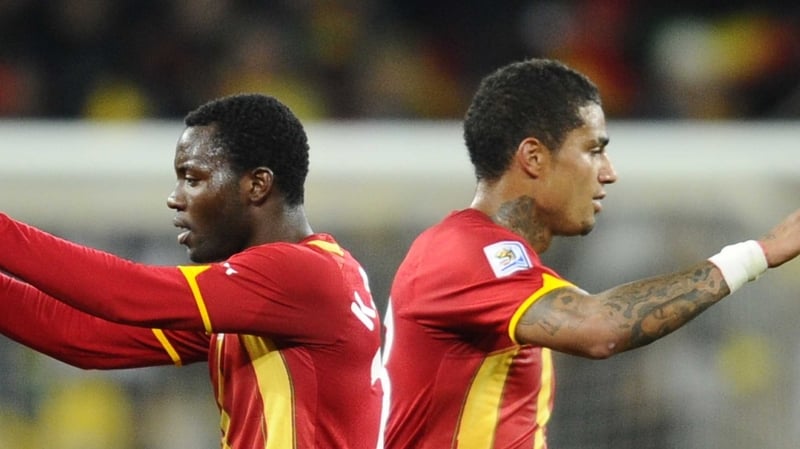 Sulley Muntari and Kevin-Prince Boateng