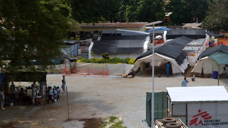 The isolation ward at the Donka Hospital in Conakry, Guinea