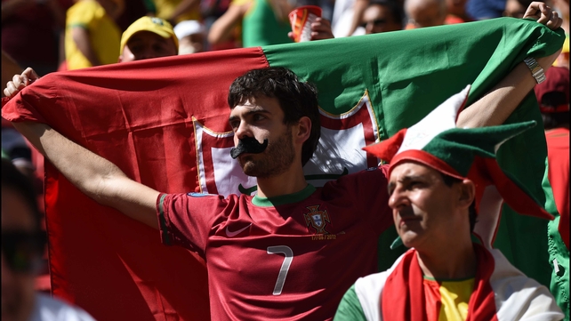 While Portugal fans supported Ronaldo and soaked up the sun