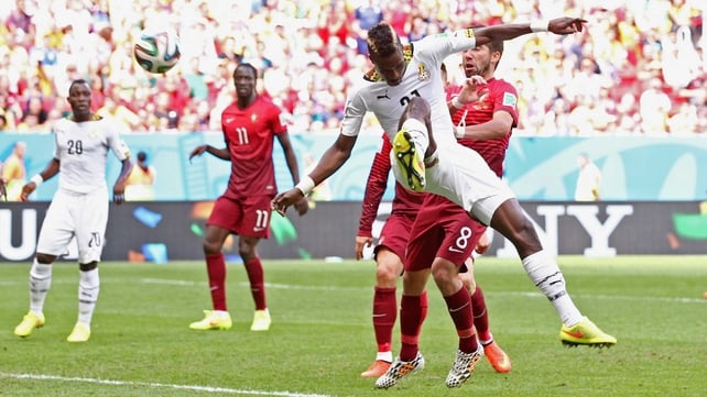 Just a few minutes later, however, Ghana defender John Boye did the job for him, when Boye knocked in a clumsy own goal at 31'