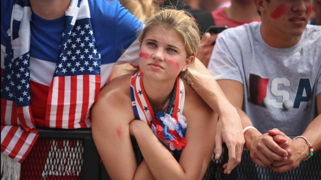 USA fans contemplated their country's inability to score and the fate they might face