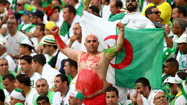 Algeria fans, meanwhile, were not impressed with their side's early deficit