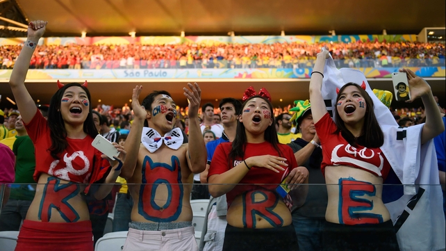 And with that, South Korea fans celebrated holding Belgium to a scoreless draw with half of the match gone. They hoped that the Korean side would come out swinging again in the second