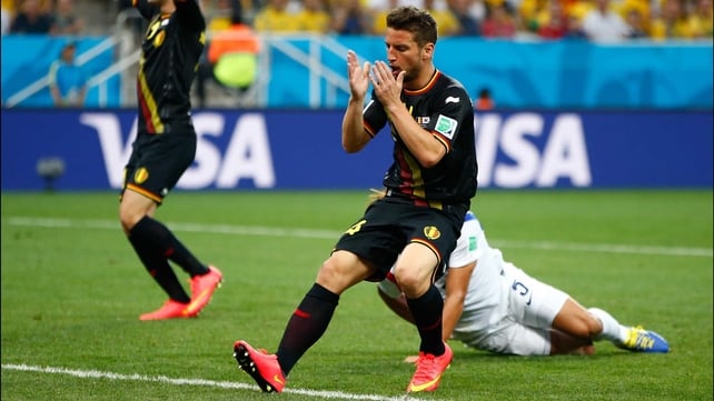 Belgium's star midfielder Dries Mertens rued a huge miss midway through the first, which he surely should have scored to put his side ahead