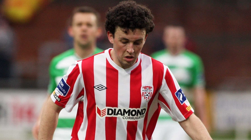 Barry McNamee fired Derry ahead from the penalty spot