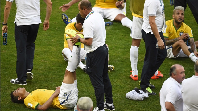 Brazil defender and captain Thiago Silva did the same
