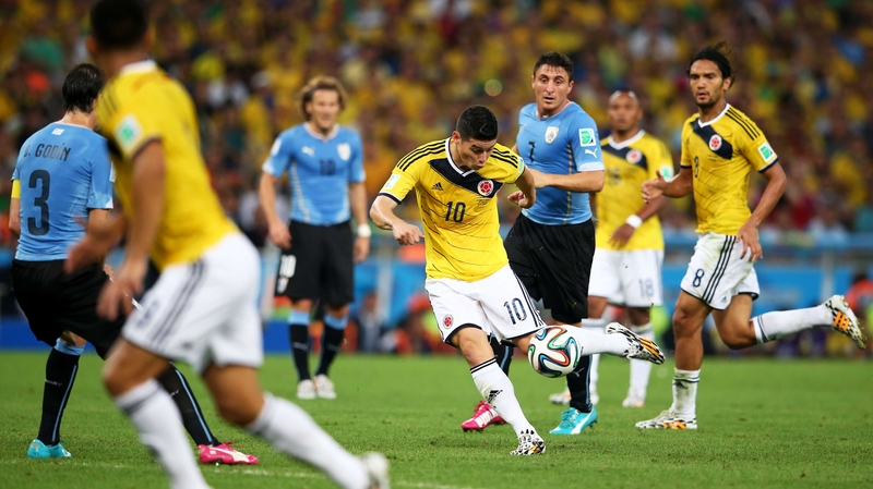 James Rodriguez has added the goal of the tournament award to the World Cup golden boot prize