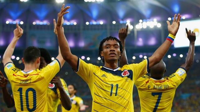 But in the end, it was Colombia's day. The squad celebrated making history for their country - Colombia will now travel to past the World Cup Round of 16 for the first time, where they will face Brazil in the quarterfinals on 4 July