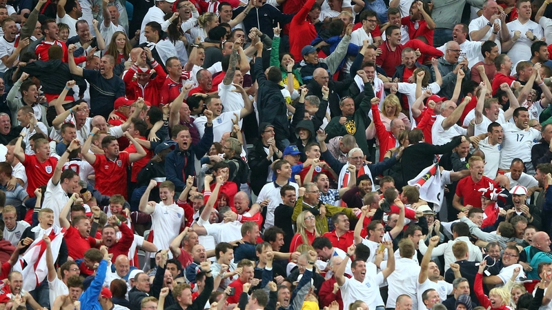 A section of England fans clashed with police in Portugal