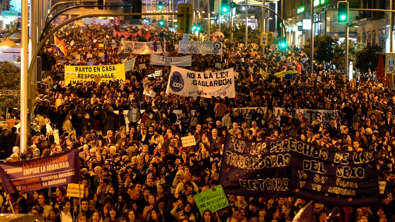 Thousands of people have demonstrated against the proposed laws