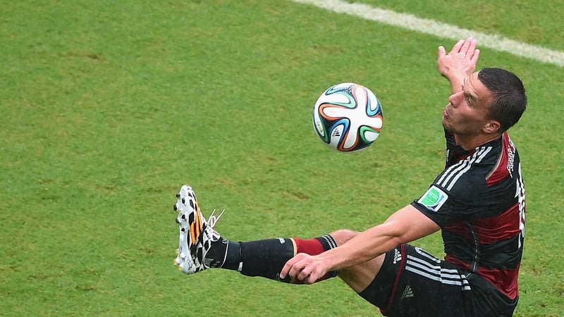 Lukas Podolski injured his thigh during Germany's victory over the US