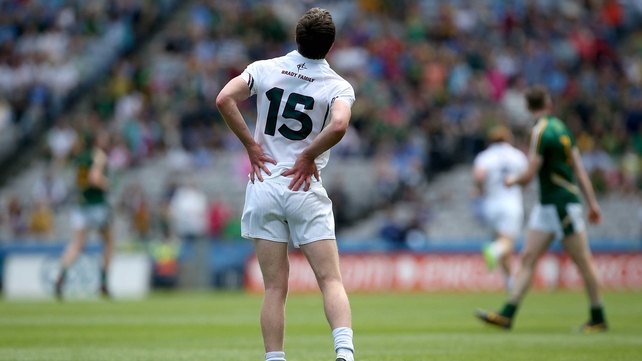 Paddy Brophy pulled up injured for Kildare...