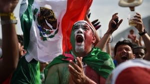 Mexico fans in Rio de Janeiro rejoiced at the huge moment