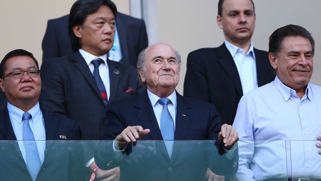 While Sepp continued to quietly plot world domination from the luxury box