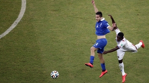 Greece defender Konstantinos Manolas kept Costa Rica's star forward Joel Campbell from creating anything special