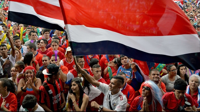 Costa Rica fans watching the match in San Jose kept hope alive, though, as their side entered the half-time break drawn scoreless with a stingy Greece