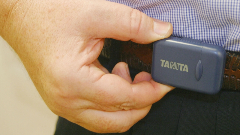 One group of volunteers used an app which featured a pedometer with live step count recording