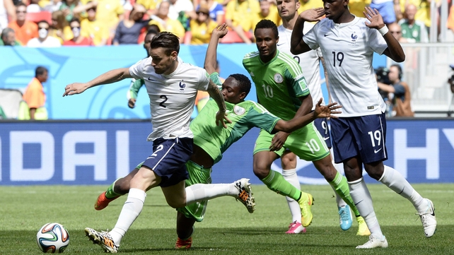 Both sides came out intent on attacking and setting a fast pace. France defender Mathieu Debuchy was all over the ball for his side early on