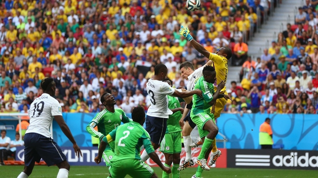 At 79' France finally found their goal, when emerging star midfielder Paul Pogba headed a corner past Enyeama, who had mistakenly drifted forward in the box