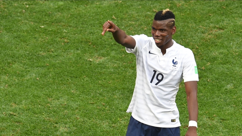 Paul Pogba celebrates after the win over Nigeria
