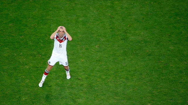 Germany midfielder and captain Phillipp Lahm shared in his side's vexation