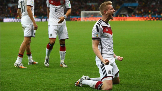 Schuerrle celebrated his first ever World Cup goal