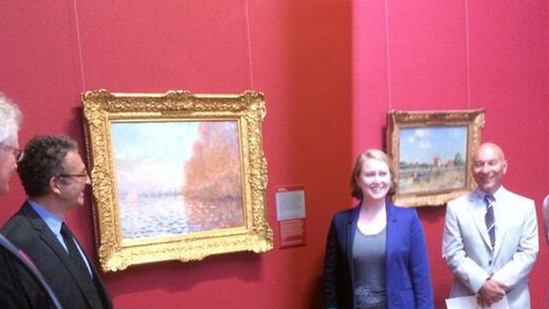 The painting is on display from today