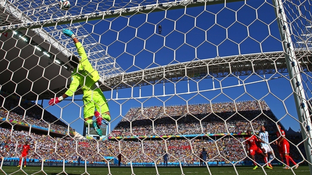 Benaglio prevented the Argentinian equaliser with his leap to great heights
