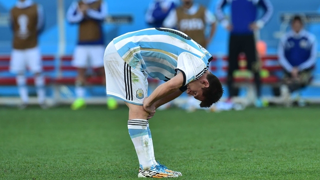 Messi continued to mire in frustration, as his side could not crack the Swiss defence