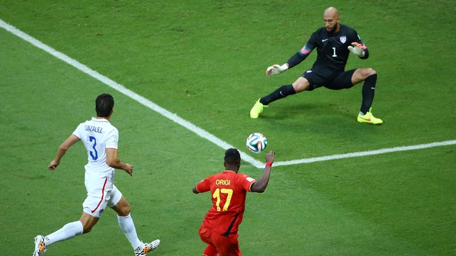 Belgium made a quick start and Divock Origi was denied inside the first minute by Tim Howard