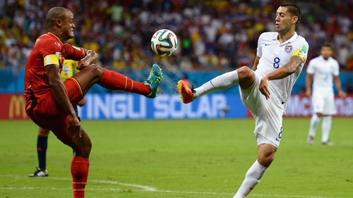 Vincent Kompany and Clint Dempsey go into Matrix mode as Belgium and USA went head-to-head at the Fonte Nova Arena in Salvador