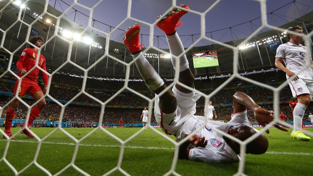 Belgium also bossed the start of the second half, but only DaMarcus Beasley ended up in the US net