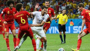 From seeming so comfortable after the goals, Belgium were suddenly looking rattled