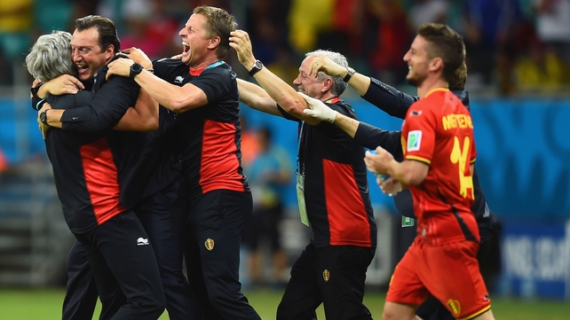 The US couldn't get the equaliser much to the relief of Belgian coach Marc Wilmots and his staff