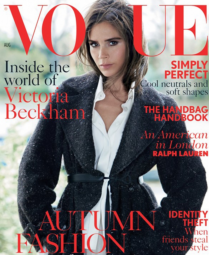 Victoria stuns on the cover of British Vogue's August issue