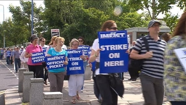 600 union members went on strike on 24 June