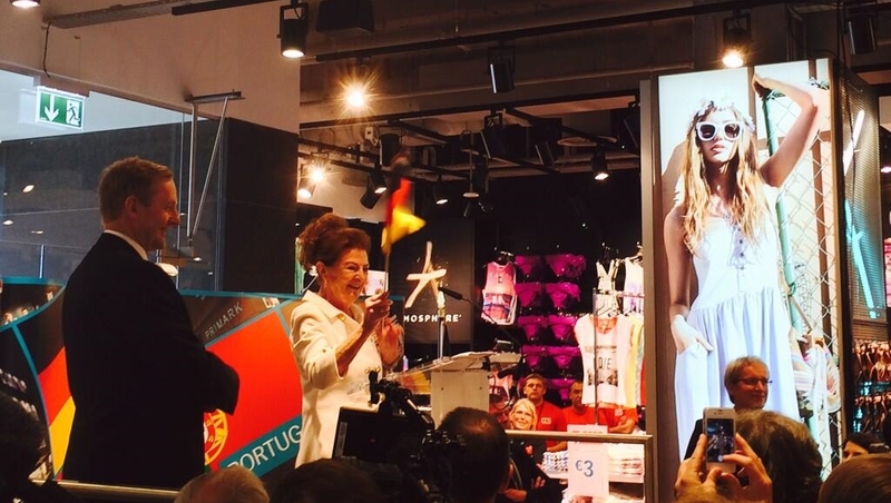 Enda Kenny at the opening of the new Primark store in Berlin, the firm's 13th store in Germany