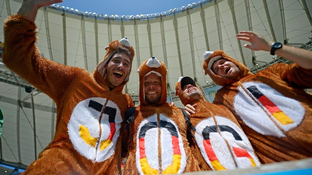 These German fans enjoyed a pre-match picnic basket