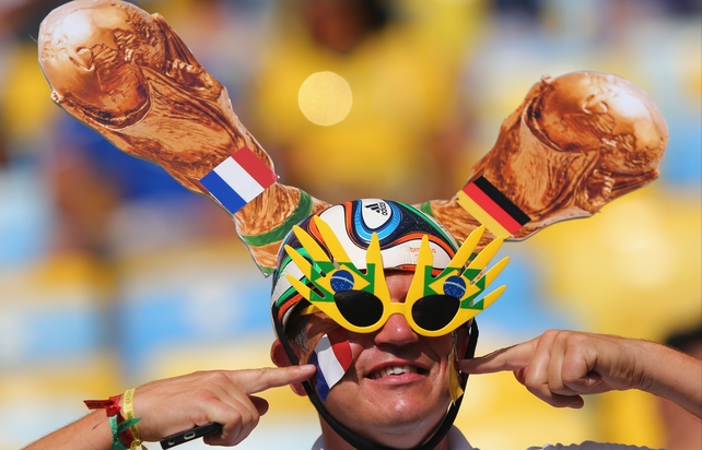 This supporter isn't the only with World Cup on the brain